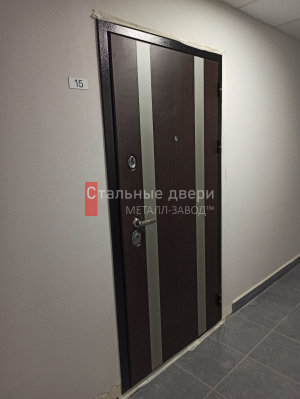 Дверь МДФ с молдингами в новостройку - фото №236