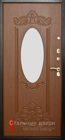 Стальная дверь Дверь с терморазрывом с зеркалом №2 с отделкой МДФ ПВХ